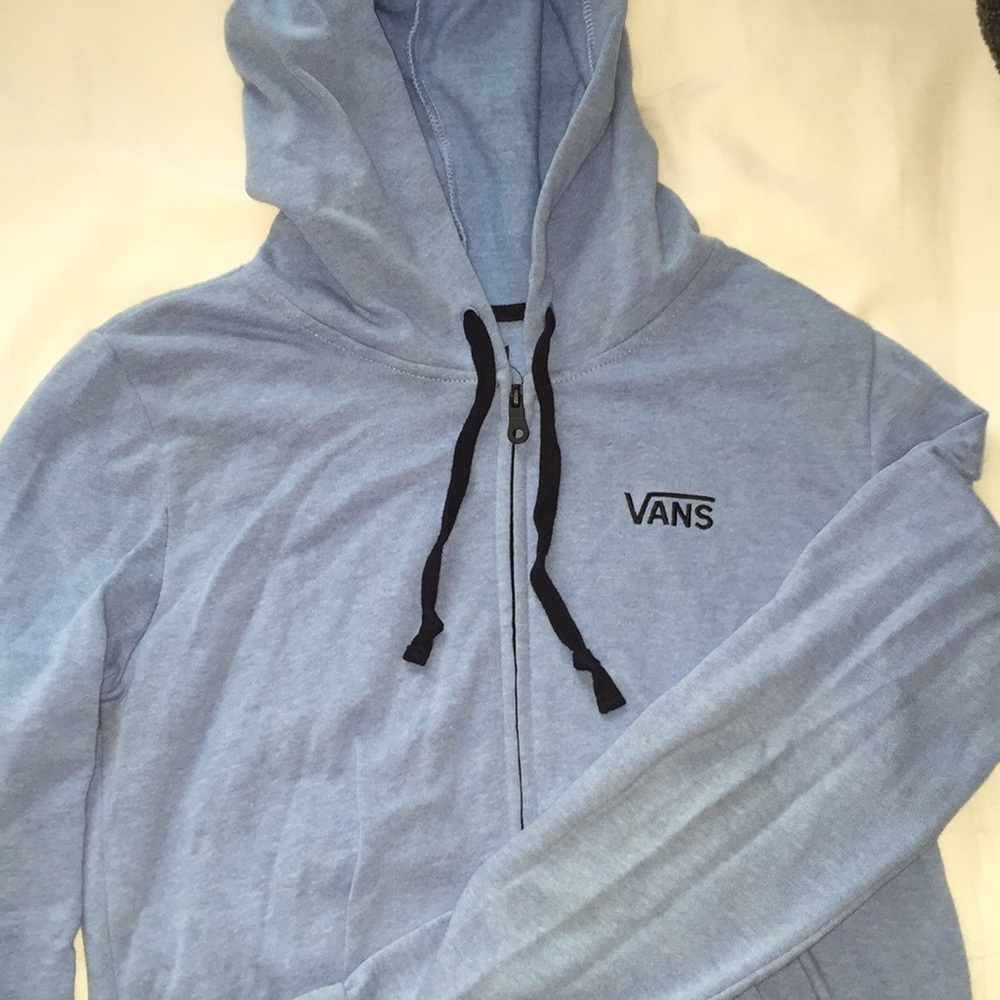 VANS sky blue zip up